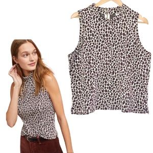 Anthropologie Akemi + Kin NEW WITH TAGS Metallic Sweater Sleeveless Top XL